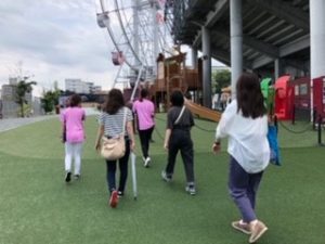 楽天生命パークのスタジアムツアーの様子